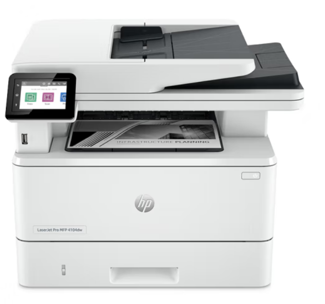 惠普(HP)4104dw黑白自動(dòng)雙面無(wú)線激光一體機(jī)